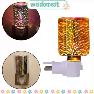 Wisdomest โคมไฟน้ํามันหอมระเหย 3D ปลั๊ก UK หลากสี สําหรับตกแต่งบ้าน