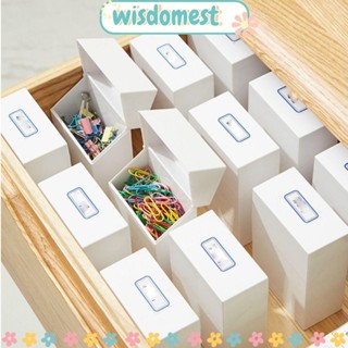 Wisdomest กล่องลิ้นชักเก็บของ ABS แบบหนา สีขาว สําหรับบ้าน