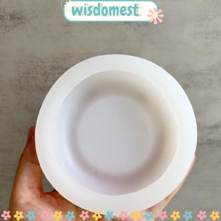 Wisdomest ถาดแม่พิมพ์ ทรงกลม สําหรับวางเทียนยิปซั่ม