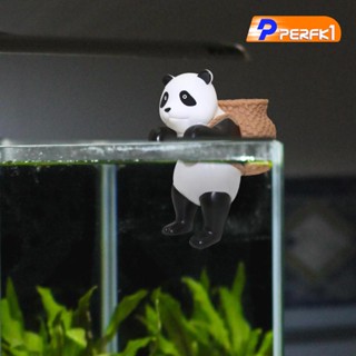[Perfk1] รูปปั้นสัตว์ แบบแขวนตกแต่งตู้ปลา พร้อมตะกร้าเก็บ สําหรับตกแต่งตู้ปลา สวน