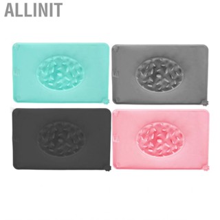 Allinit Slow Feeder  Spill Prevention Portable Durable Silicone Licking Mat Promote Digestion for Dog Home