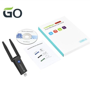 อะแดปเตอร์การ์ดเครือข่ายไร้สาย WiFi USB 3.0 1300M AC1300 พร้อมเสาอากาศ สําหรับแล็ปท็อป PC Mini Dongle