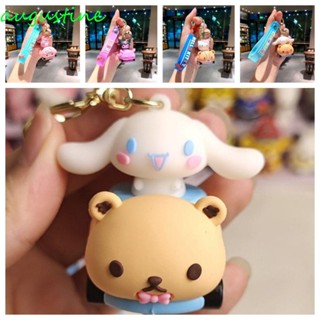 Augustine Kuromi พวงกุญแจ PVC รูปการ์ตูนอนิเมะ Cinnamoroll My Melody น่ารัก สําหรับแขวนตกแต่งรถยนต์