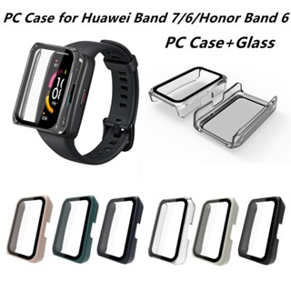 เคสโทรศัพท์มือถือ PC แบบแข็ง สําหรับ Huawei band 7 6 Honor band 6 Huawei band7