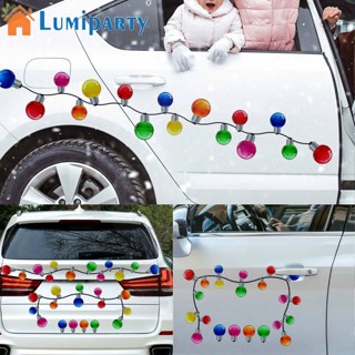 Lumiparty สติกเกอร์แม่เหล็ก รูปหลอดไฟ สําหรับตกแต่งรถยนต์ ตู้เย็น