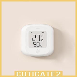 [Cuticate2] เครื่องวัดอุณหภูมิดิจิทัล หน้าจอ LCD เซนเซอร์วัดอุณหภูมิ และความชื้น สําหรับสปา