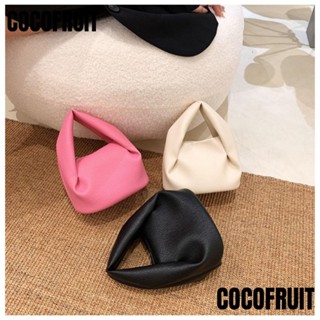 Cocofruit กระเป๋าสะพายไหล่ หนัง PU ขนาดใหญ่ จุของได้เยอะ สีพื้น เข้ากับทุกการแต่งกาย แฟชั่นสําหรับสตรี