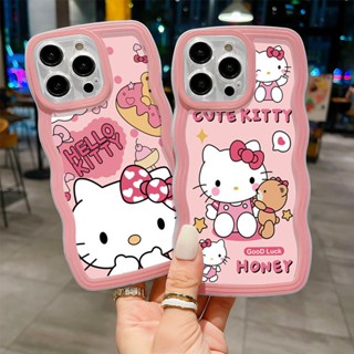 เคสโทรศัพท์มือถือ TPU แบบนิ่ม ลายการ์ตูนคิตตี้ สําหรับ Realme 5i 5S Realme 6i Realme 7i Realme 8 4G 8 Pro 8i Realme 9 4G Realme 9 Pro+ Realme 10 4G