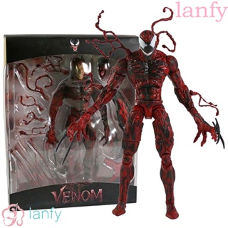 Lanfy ฟิกเกอร์การ์ตูนอนิเมะ Venom Spiderman เปลี่ยนได้ สําหรับตกแต่ง