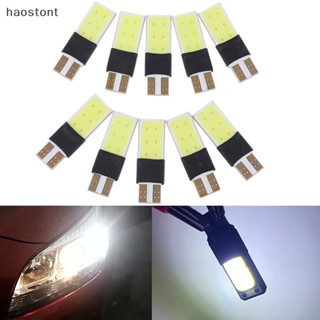 Haostont หลอดไฟ LED T10 W5W สีขาว 10 ชิ้น TH