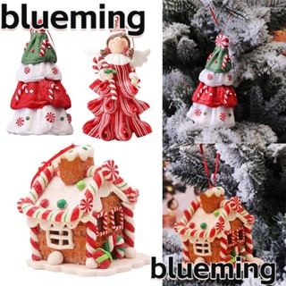 Blueming2 จี้แขวนตกแต่งต้นคริสต์มาส รูปบ้านขนมหวาน หลากสี