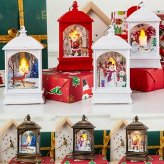 ⭐NEW ⭐Attractive Christmas Table Lamp Ornament LED Lantern with Santa Claus Design