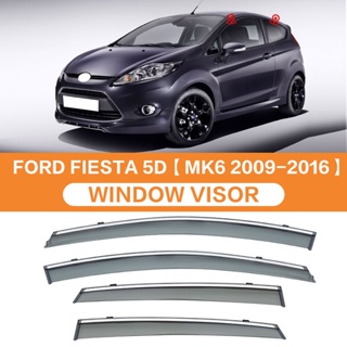 ที่บังแดดหน้าต่างรถยนต์ PC อุปกรณ์เสริม สําหรับ Ford FIESTA MK6 2009-2016 4 ชิ้น