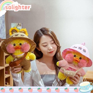 Solighter หมอนตุ๊กตาเป็ด Lalafanfan 30 ซม. สีเหลืองสําหรับเด็ก