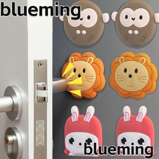 Blueming2 แผ่นซิลิโคนกันชนประตู กันกระแทก ลายการ์ตูนน่ารัก สําหรับติดผนัง บ้าน