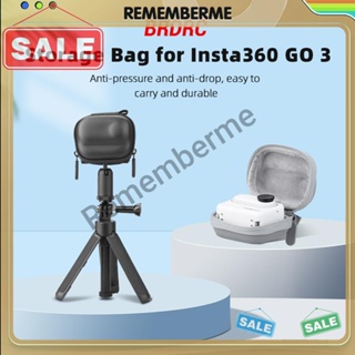 กระเป๋าหนัง PU นิ่ม ขนาดเล็ก แบบพกพา สําหรับ Insta360 GO3 [rememberme.th]