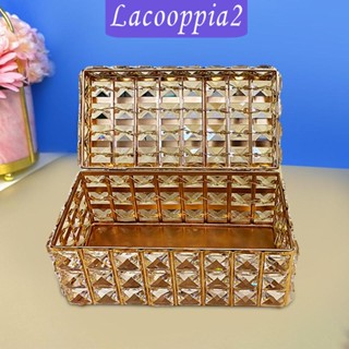 [Lacooppia2] กล่องคริสตัล สําหรับใส่เครื่องประดับ สร้อยข้อมือ ต่างหู สร้อยคอ