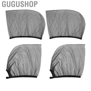 Gugushop Car Window Net  UV Protection Easy To Store Sun Shade Cover Curtain 2pcs Simple Installation Ventilated for Camping