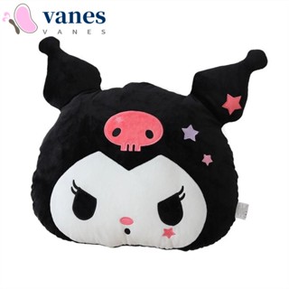 Vanes1 ปลอกหมอนรองคอ ผ้ากํามะหยี่ขนนิ่ม ลาย Kuromi My Melody อุปกรณ์เสริม สําหรับรถยนต์