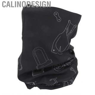 Calinodesign Cycling Neck Scarf  Firm Polyester Outdoor Headscarf Long Service Life Exquisite Dyeing for Running