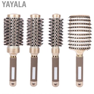 Yayala Hair Brush Set  Round Smooth Shining for Women Home Use Salon