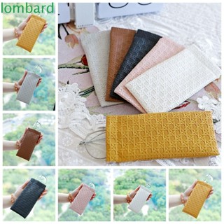 Lombard กระเป๋าแว่นกันแดด หนัง PU ขนาดเล็ก ลายการ์ตูน ปิดในตัว สําหรับใส่เครื่องประดับ ลิปสติก เครื่องสําอาง