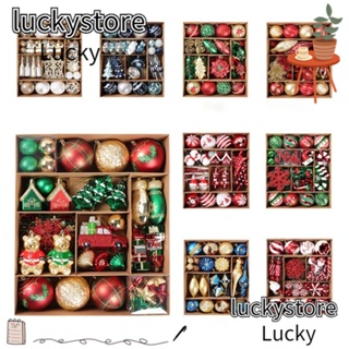 Lucky จี้ลูกบอลพลาสติก 70 ชิ้น สําหรับตกแต่งต้นคริสต์มาส