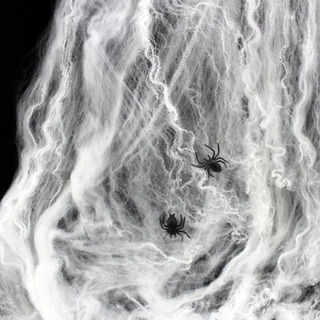 หยากไย่ ใยแมงมุม ใยแมงมุมปลอม ใยแมงมุมสำเร็จรูป ของตกแต่งฮาโลวีน Halloween Fake Spider Web Cobweb Stretchable ส่งจากไทย