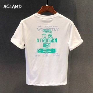 Acland เสื้อยืดผู้ชาย ผู้ชายเสื้อเชิ้ต เสื้อยืด ผ้านุ่ม ใส่สบาย ไม่หด ไม่ต้องรีด MTX2390KHP 37Z230912