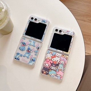 SANRIO เคสโทรศัพท์มือถือแบบแข็ง กันกระแทก ลายการ์ตูนซานริโอ้น่ารัก สําหรับ Samsung Galaxy Z Flip5 Z Flip 5