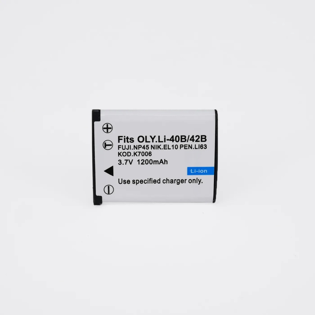 แบตเตอรี่กล้องโอลิมปัส รุ่น LI-40B/42B Replacement Battery for Olympus Model LI-40B/42B (0114)