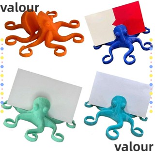 Valour กรอบเรซิ่น รูปปลาหมึก สีสดใส เหมาะกับของขวัญ สําหรับวางนามบัตร ตกแต่งสํานักงาน