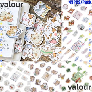 Valour สติกเกอร์ รูปทรงไม่สม่ําเสมอ สําหรับตกแต่งสมุด อัลบั้มรูปภาพ โทรศัพท์ 45 ชิ้น ต่อแพ็ก