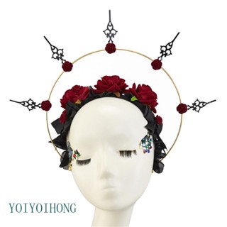 Yoi มงกุฎดอกไม้ เทพธิดา สําหรับหูฟัง Mary HaloCrown