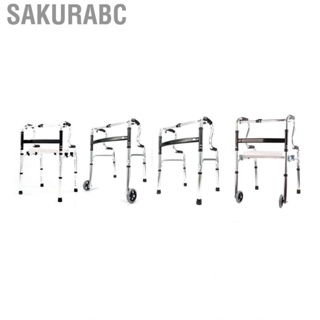 Sakurabc Recovery Folding Walker  Portable Aluminum Alloy Stand Assist for Training