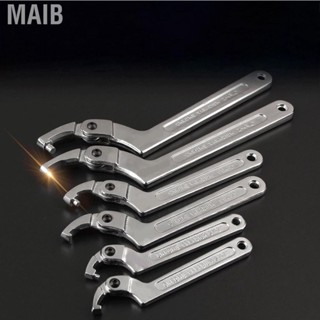 Maib Multifunctional Hook Wrench Adjustable C Shape Movable Head Spanner Hand  Tool