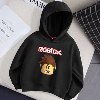 เสื้อแจ็กเก็ตกันหนาวลําลอง ผ้าฝ้าย มีฮู้ด ลาย Lolocee Roblox สําหรับเด็กผู้ชาย