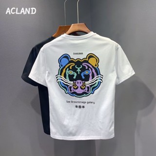 Acland เสื้อยืดผู้ชาย ผู้ชายเสื้อเชิ้ต เสื้อยืด ผ้านุ่ม ใส่สบาย ไม่หด ไม่ต้องรีด MTX2390KC9 37Z230915