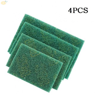 【VARSTR】Scouring Pads 4PCS Green Polishing Scouring Pad For Cleaning Polishing