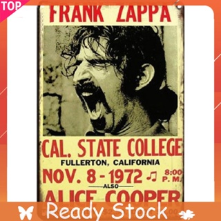 โปสเตอร์แผ่นโลหะดีบุก ลาย Frank Zappa สไตล์เรโทร ขนาด 20x30 ซม. สําหรับบาร์ คลับ คาเฟ่ ศิลปะ