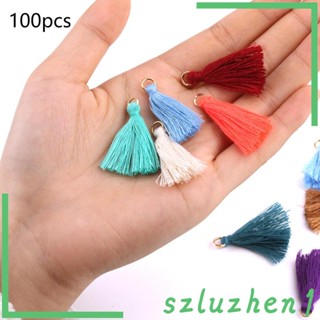 [Szluzhen1] สายพู่ผ้าไหม สําหรับแขวนตกแต่งเครื่องประดับ DIY 100 ชิ้น