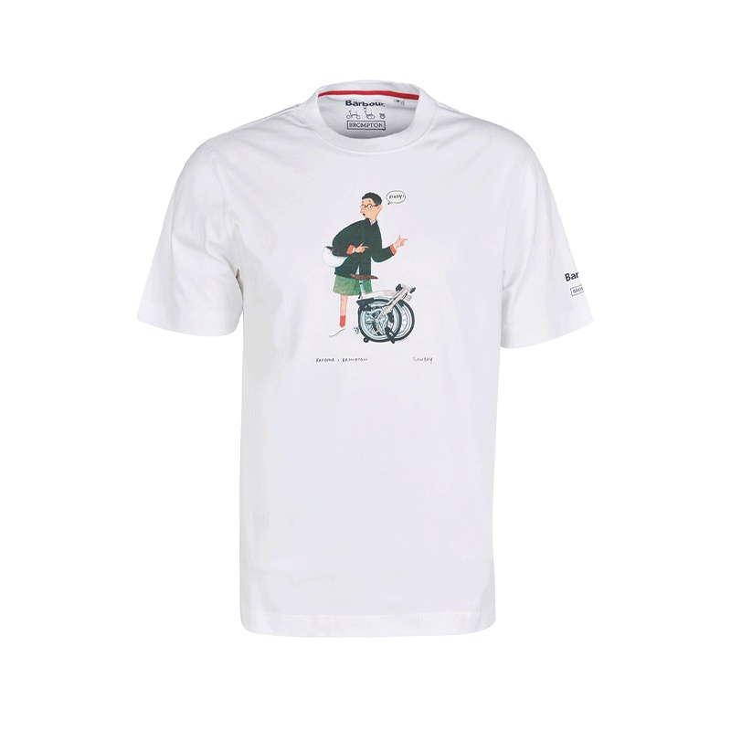 Brompton × Barbour เสื้อยืด แขนสั้น แบรนด์ร่วม Slowboy พร้อมส่ง