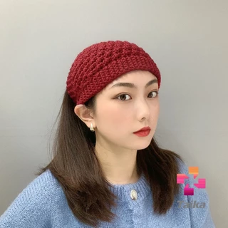 Taika ผ้าคาดผมวินเทจ ไหมพรมถักเครื่อง เหมาะกับฤดูหนาว สําหรับผู้หญิง headband