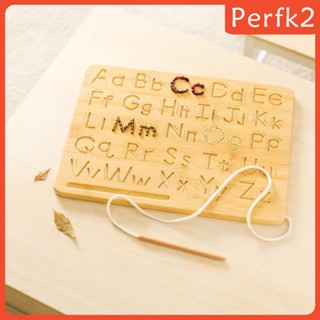 [Perfk2] บอร์ดไม้ปริศนา รูปตัวอักษร ของเล่นเสริมการเรียนรู้เด็ก