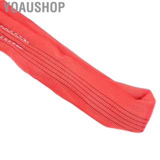 Yoaushop Industrial Lifting Strap Wear Resistant 5T 2M Fine Workmanship Flexible Crane Long Life Span for Machinery