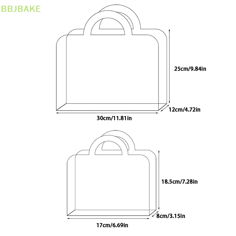 [FSBA] กระเป๋าถือ PET ใส ลายดอกไม้ ช่อดอกกุหลาบ แบบพกพา 1 ชิ้น KCB - รูปที่ 7