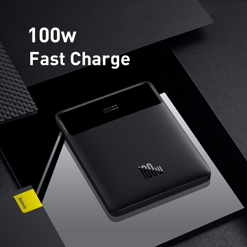 Baseus 100W type-C ชุดพลังงานแบตเตอรี่ภายนอก 20000mAh PD ชาร์จเร็วเครื่องชาร์จแล็ปท็อปแบบพกพา ราคา ถูกที่สุด ดีลบีเคเค แกลเลอรีภาพที่ 3