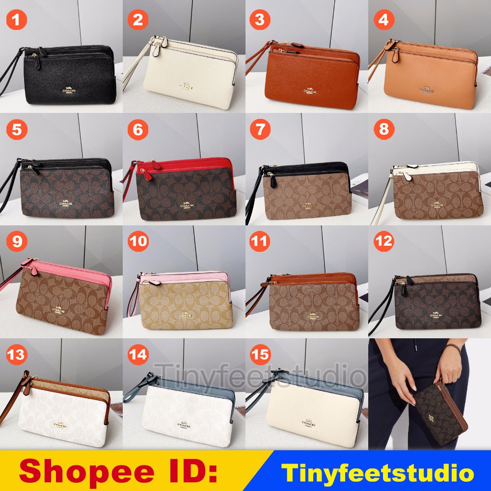 C5610 C5576 C7313 CD878 CF447 กระเป๋าสตางค์ซิปคู่ผู้หญิงกระเป๋าสตางค์ยาวกระเป๋าสตางค์มือถือกระเป๋า 5