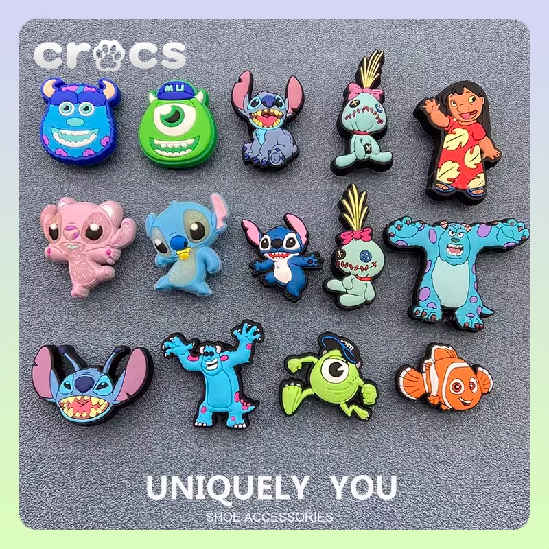 jibbitz crocs หัวเข็มขัด รูปการ์ตูนดอกไม้ อุปกรณ์เสริม สําหรับตกแต่งรองเท้า Crocs