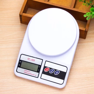 ครื่องชั่งน้ำหนักดิจิตอล แจกแบตเตอรี่ฟรี SF400ตราชั่งดิจิตอล เครื่องชั่งอิเล็กทรอนิกส์สําหรับอาหาร แป้งชั่งน้ําหนัก